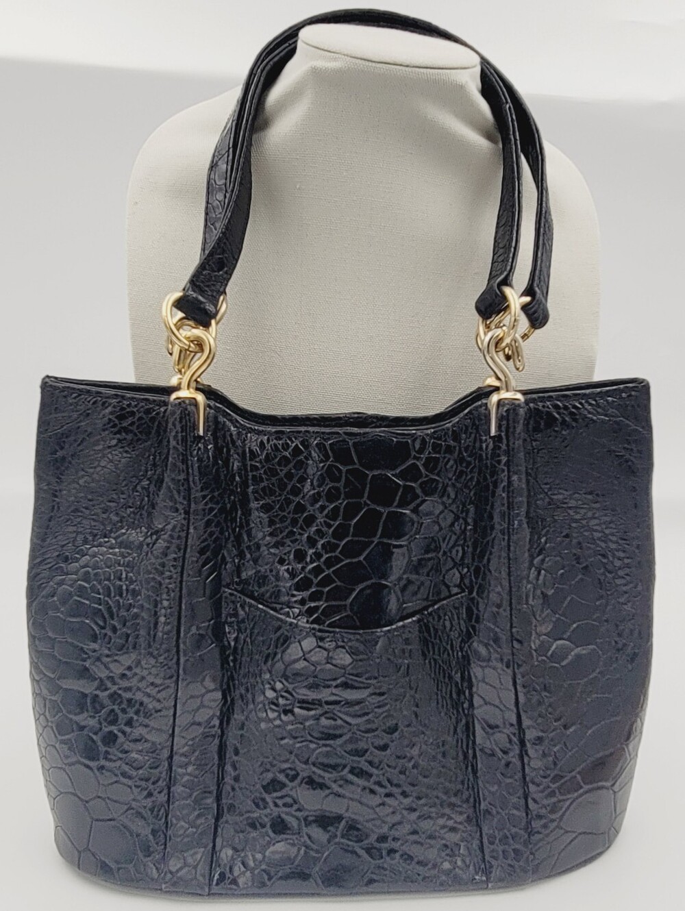 Vintage Biller 1960s Crocodile Leather Shoulder Bag